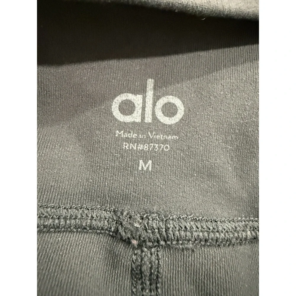 ALO Yoga Moto High Waist Leggings M Gray Athletic Workout Gym‎ Activewear